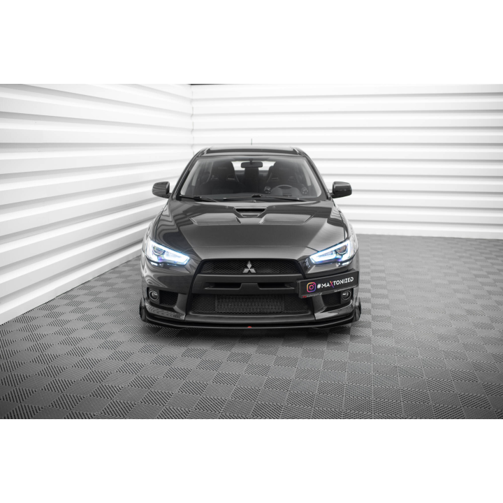 Splitter Przedni Street Pro + Flaps Mitsubishi Lancer EVO X