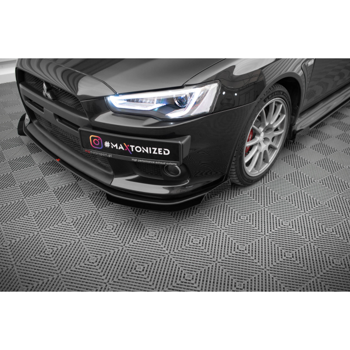 Splitter Przedni Street Pro + Flaps Mitsubishi Lancer EVO X