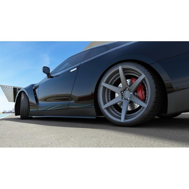 DOKŁADKI PROGÓW NISSAN GT-R PRZEDLIFT COUPE (R35-SERIES)