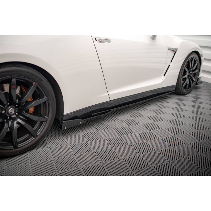 Dokładki Progów + Flaps Nissan GTR R35 Facelift