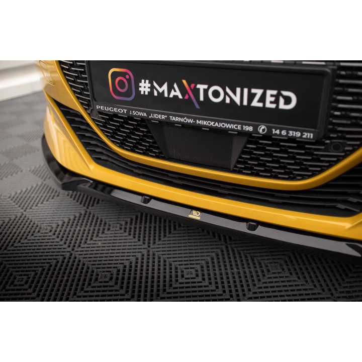 Splitter Przedni V.1 + Flaps Peugeot 208 GT Mk2