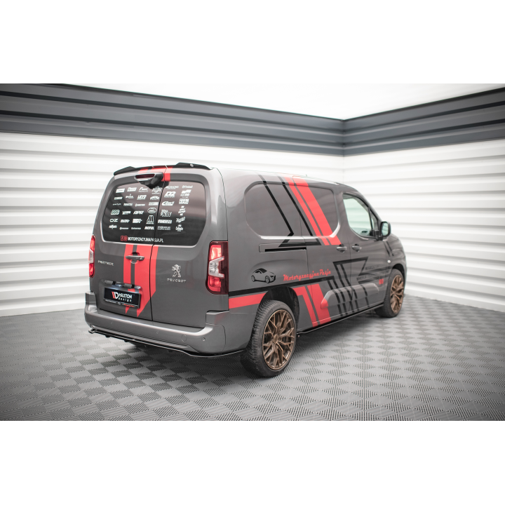 Splitter Tylny (Z Dyfuzorem) Peugeot Partner Long Mk3