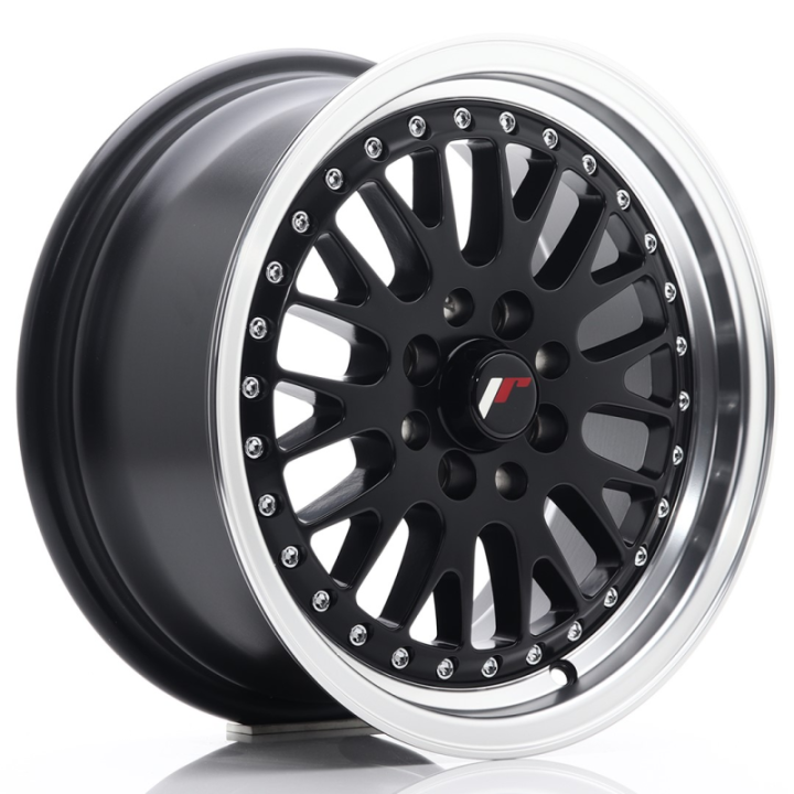 Japan Racing JR10 15x7 ET30 4x100/108 Matt Black w/Machined Lip