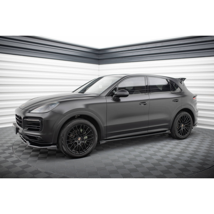 Dokładki Progów V.1 Porsche Cayenne Sport Design / Turbo SUV / Coupe Mk3 / Mk3 Facelift