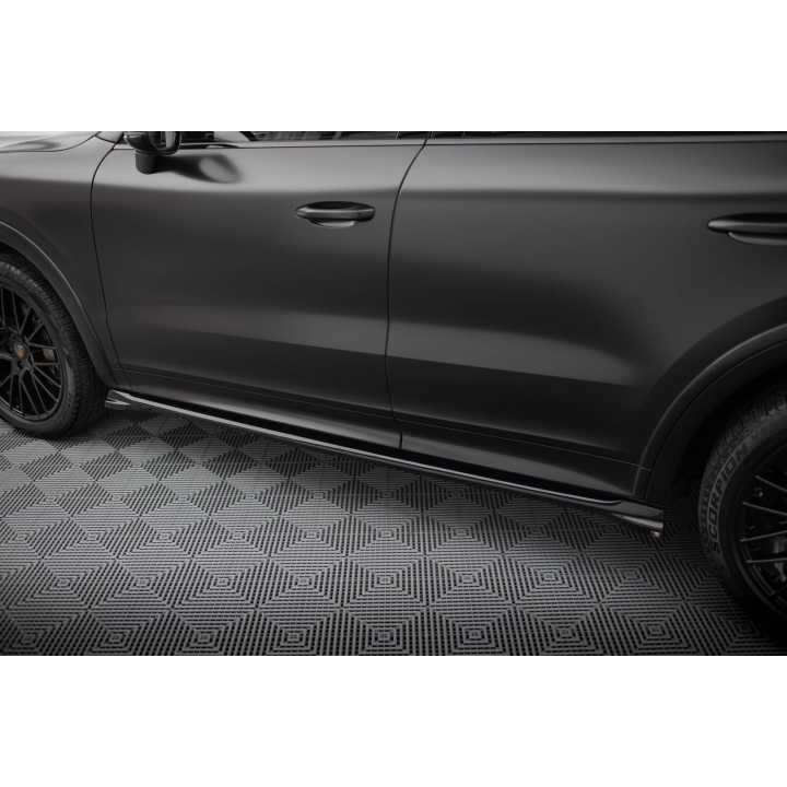 Dokładki Progów V.1 Porsche Cayenne Sport Design / Turbo SUV / Coupe Mk3 / Mk3 Facelift