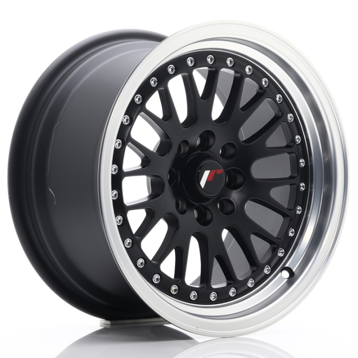 Japan Racing JR10 15x8 ET20 4x100/108 Matt Black w/Machined Lip