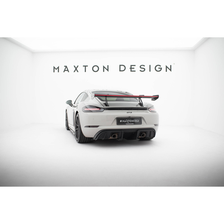 Karbonowy Spoiler Z Górnymi Mocowaniami V.1 + LED Porsche 718 Cayman 982c