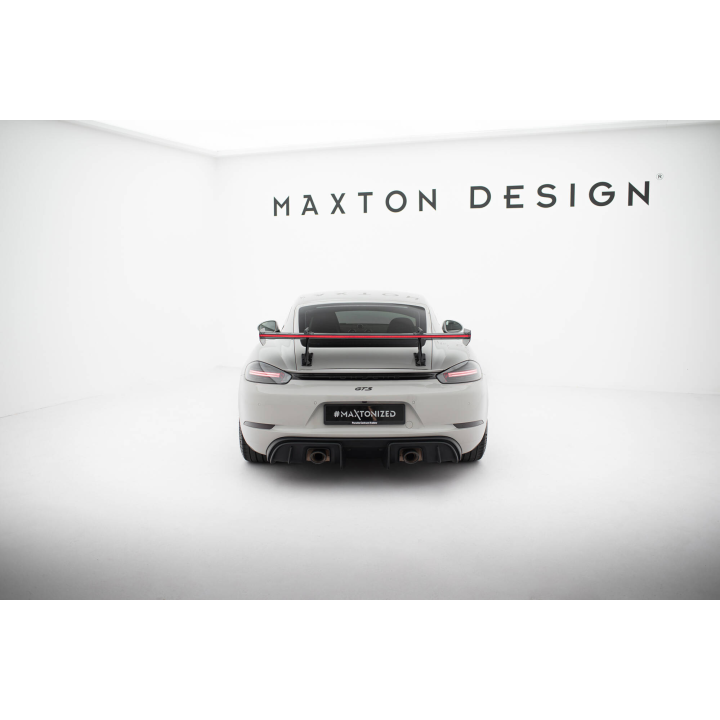 Karbonowy Spoiler Z Górnymi Mocowaniami V.1 + LED Porsche 718 Cayman 982c