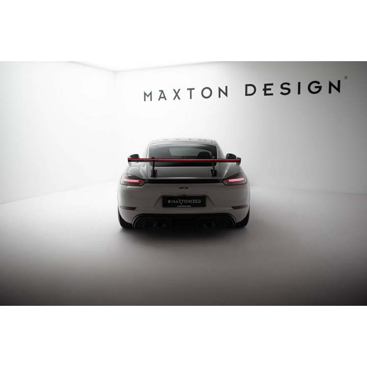 Karbonowy Spoiler Z Górnymi Mocowaniami V.2 + LED Porsche 718 Cayman 982c