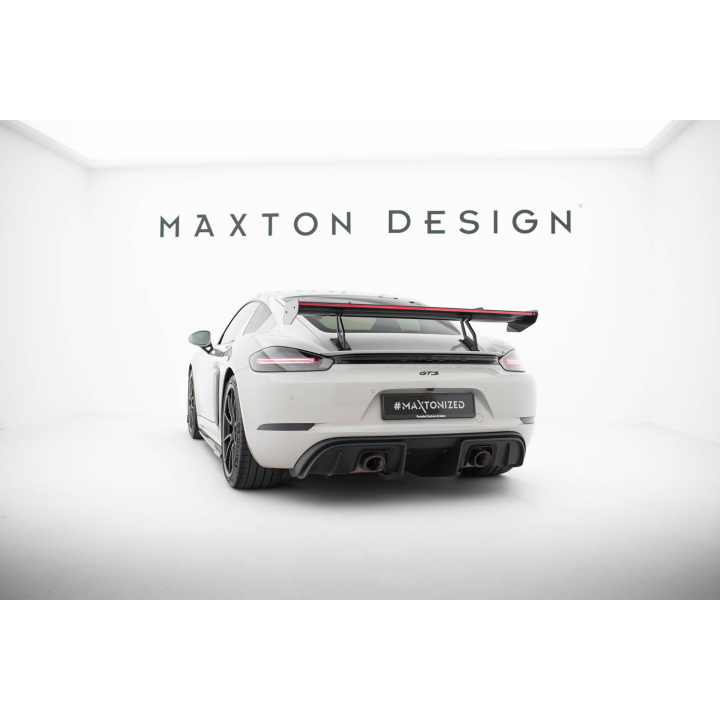 Karbonowy Spoiler Z Górnymi Mocowaniami V.2 + LED Porsche 718 Cayman 982c