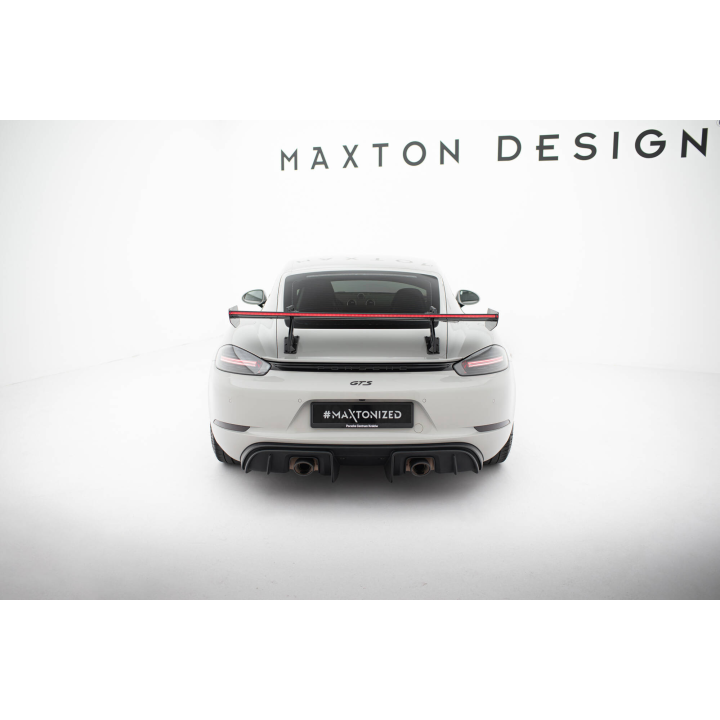 Karbonowy Spoiler Z Górnymi Mocowaniami V.2 + LED Porsche 718 Cayman 982c