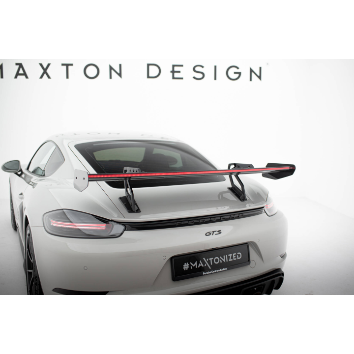 Karbonowy Spoiler Z Górnymi Mocowaniami V.2 + LED Porsche 718 Cayman 982c