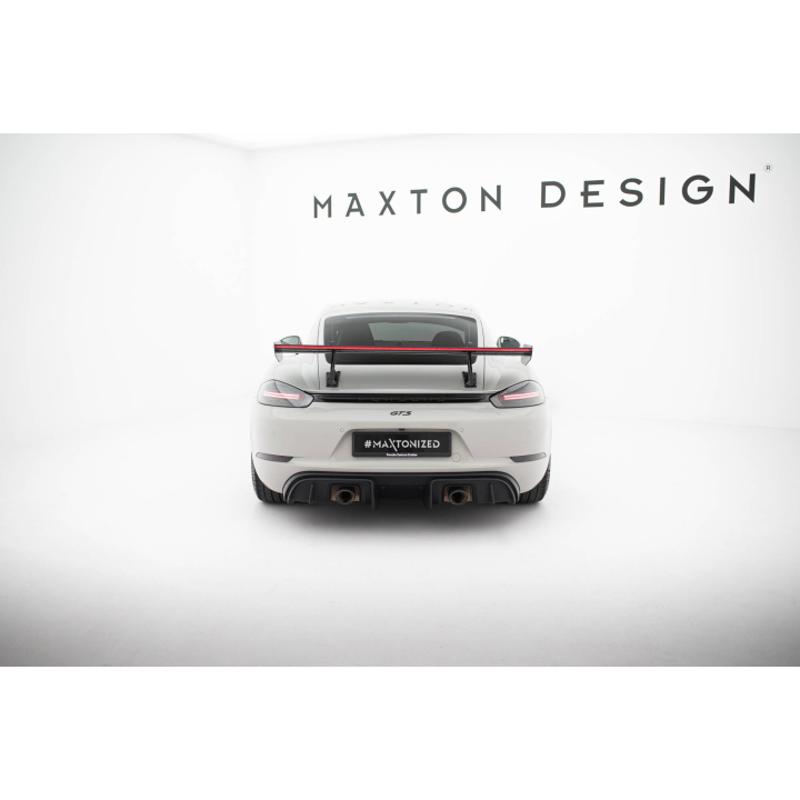 Karbonowy Spoiler Z Górnymi Mocowaniami V.2 + LED Porsche 718 Cayman 982c