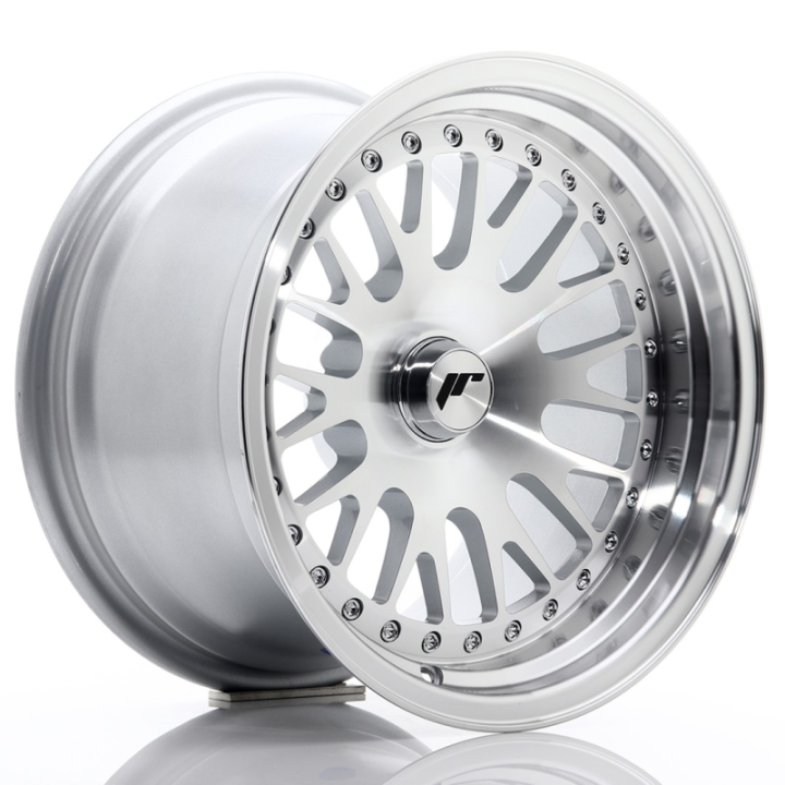 Japan Racing JR10 15x9 ET0-20 BLANK Silver Machined Face