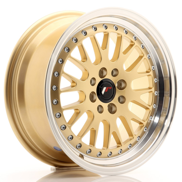 Japan Racing JR10 16x7 ET30 4x100/108 Gold w/Machined Lip
