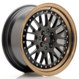 Japan Racing JR10 16x7 ET30 4x100/108 Matt Black w/Anodized Bronze Lip