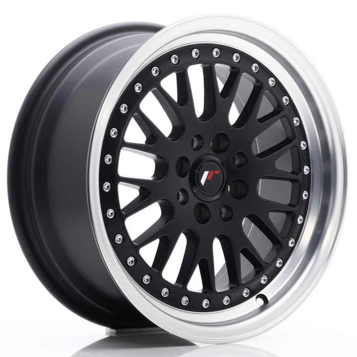 Japan Racing JR10 16x7 ET30 4x100/108 Matt Black w/Machined Lip