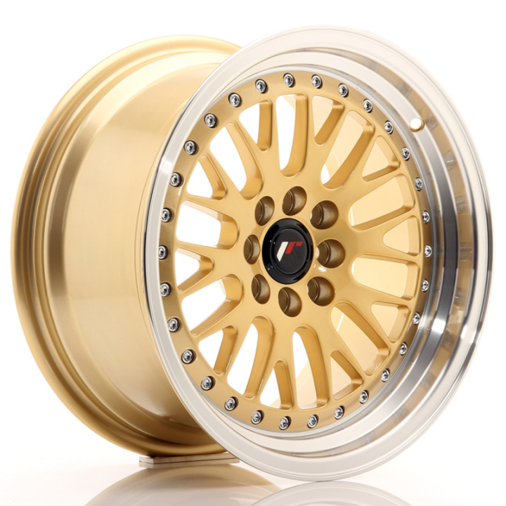 Japan Racing JR10 16x8 ET20 4x100/108 Gold w/Machined Lip