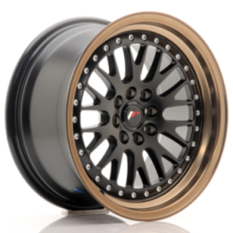 Japan Racing JR10 16x8 ET20 4x100/108 Matt Black w/Anodized Bronze Lip
