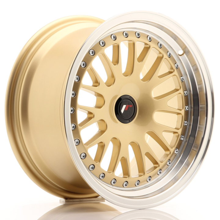 Japan Racing JR10 16x8 ET20 BLANK Gold w/Machined Lip