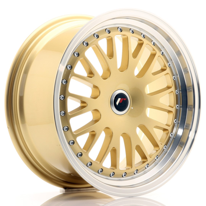 Japan Racing JR10 17x8 ET35 BLANK Gold w/Machined Lip