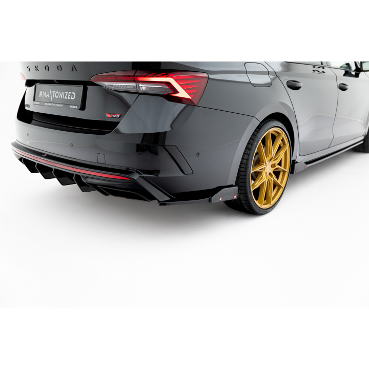 Splittery Tylne Boczne V.4 + Flaps Skoda Octavia RS Combi / Liftback Mk4 / Mk4 Facelift