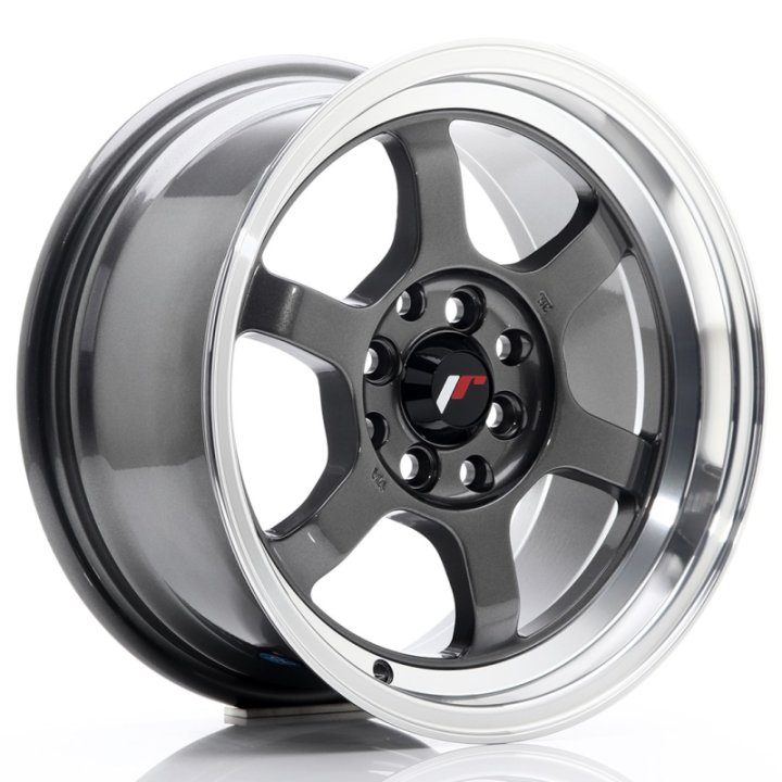 Japan Racing JR12 15x7,5 ET26 4x100/108 Gun Metal w/Machined Lip
