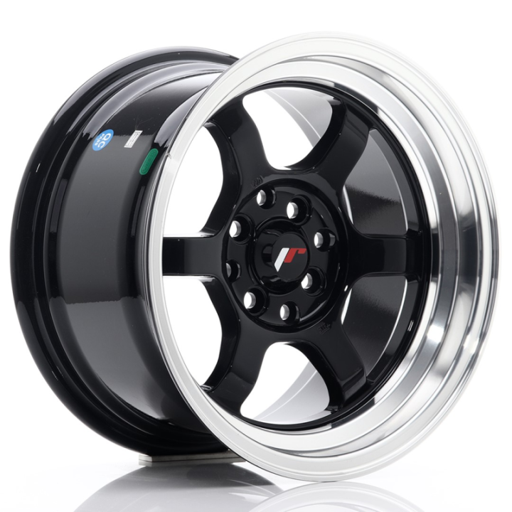 Japan Racing JR12 15x8,5 ET13 4x100/114 Gloss Black w/Machined Lip