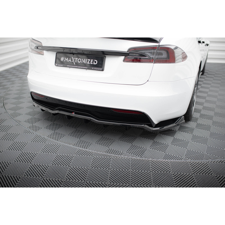 Splitter Tylny (Z Dyfuzorem) V.1 Tesla Model S Plaid Mk1 Facelift