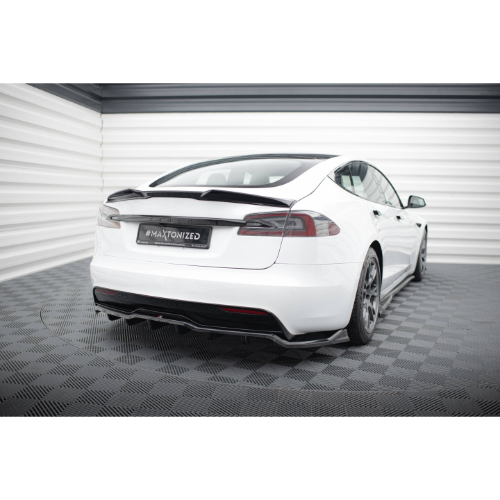 Splitter Tylny (Z Dyfuzorem) V.1 Tesla Model S Plaid Mk1 Facelift
