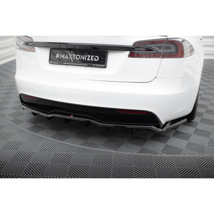 Splitter Tylny (Z Dyfuzorem) V.2 Tesla Model S Plaid Mk1 Facelift