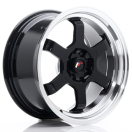 Japan Racing JR12 16x8 ET15 4x100/114 Gloss Black w/Machined Lip