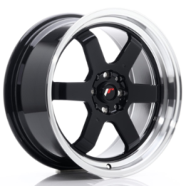 Japan Racing JR12 17x8 ET33 5x100/114 Gloss Black w/Machined Lip