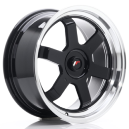 Japan Racing JR12 17x8 ET35 BLANK Gloss Black w/Machined Lip