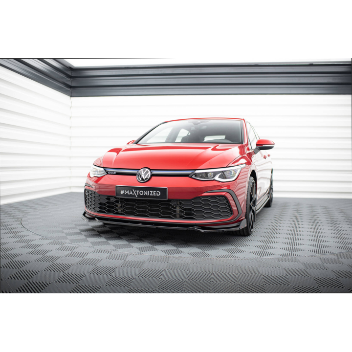 Splitter Przedni V.2 + Flaps Volkswagen Golf GTI / GTE / GTD / R-Line Mk8