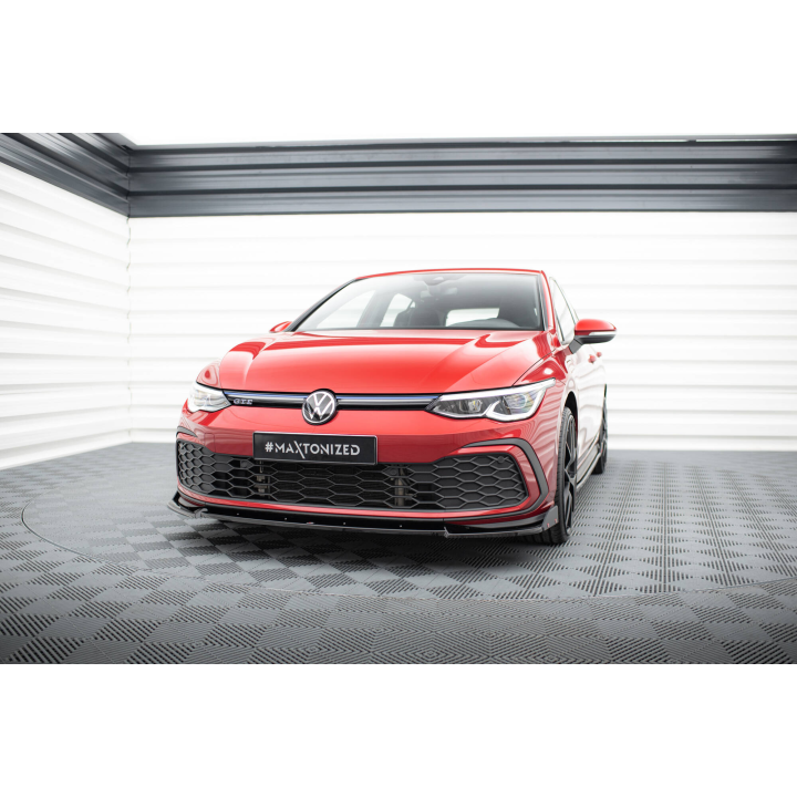 Splitter Przedni V.3 + Flaps Volkswagen Golf GTI / GTE / GTD / R-Line Mk8