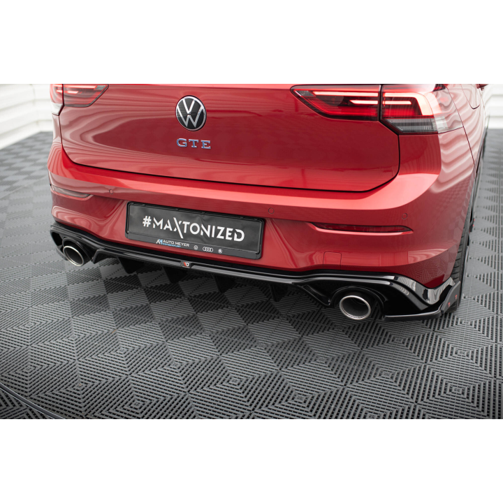 Dokładka Tylna + Atrapa Wydechu Volkswagen Golf GTE / R-Line Mk8 / Mk8 Facelift