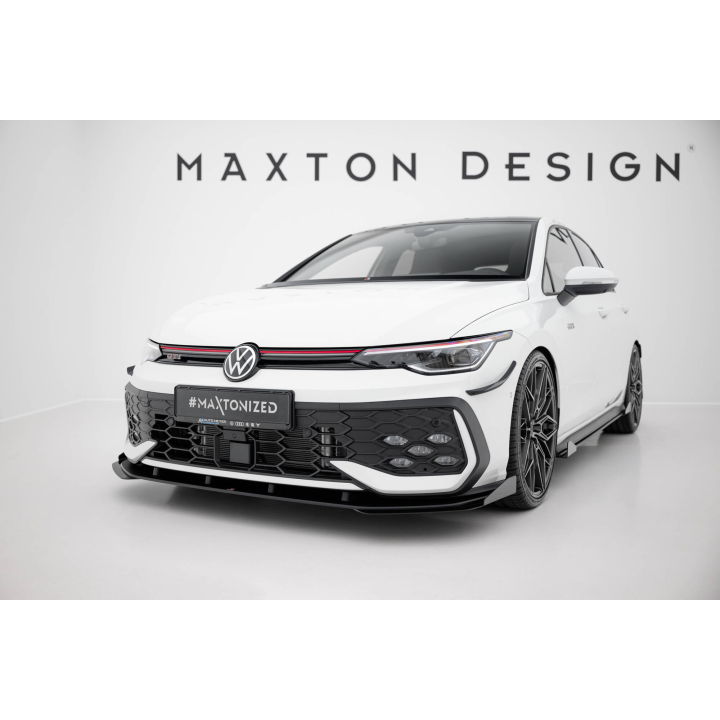 Splitter Przedni Street Pro + Flaps Volkswagen Golf GTI / GTE / R-Line Mk8 Facelift