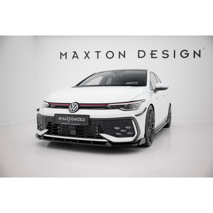 Splitter Przedni V.2 + Flaps Volkswagen Golf GTI / GTE / R-Line Mk8 Facelift