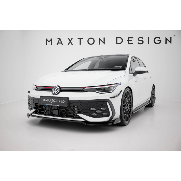 Splitter Przedni V.3 + Flaps Volkswagen Golf GTI / GTE / R-Line Mk8 Facelift
