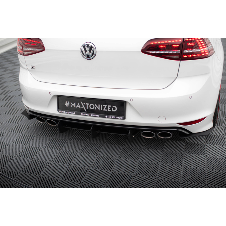 Dyfuzor Tylny i Splittery Tylne Boczne VW Golf 7 R Hatchback