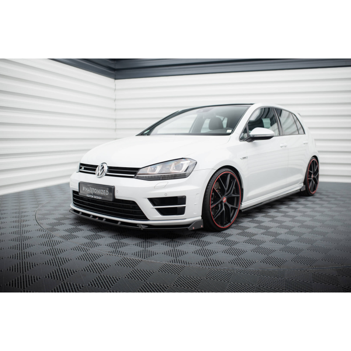 Splitter Przedni V.5 + Flaps Volkswagen Golf R / R-Line Mk7