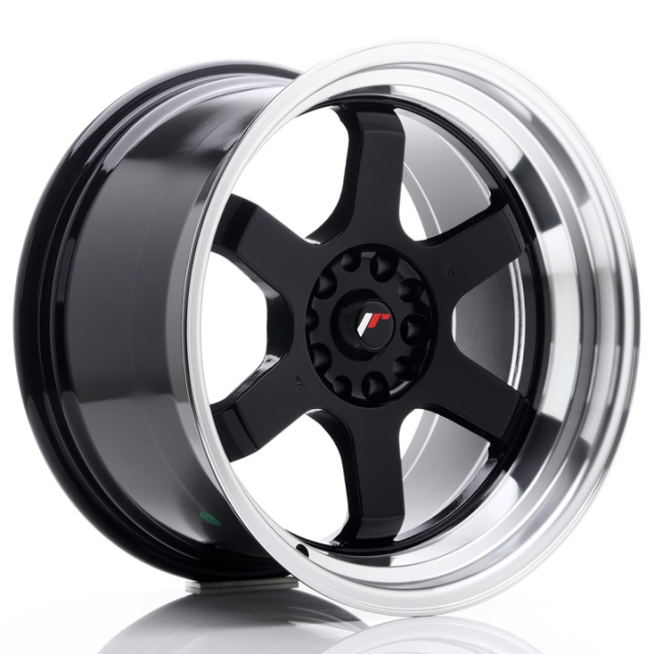 Japan Racing JR12 18x10 ET20 5x114/120 Gloss Black w/Machined Lip