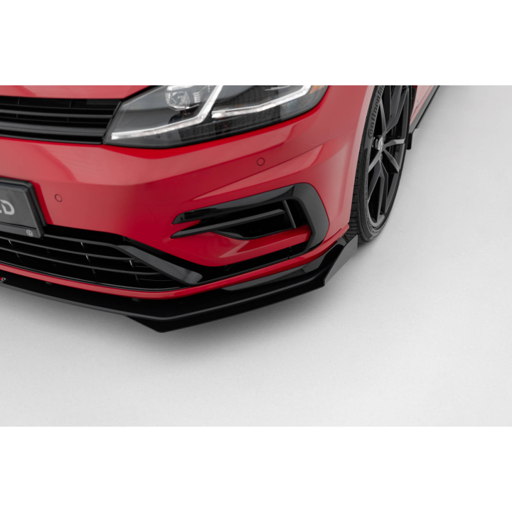 Splitter Przedni Street Pro + Flaps Volkswagen Golf R / R-Line Mk7 Facelift