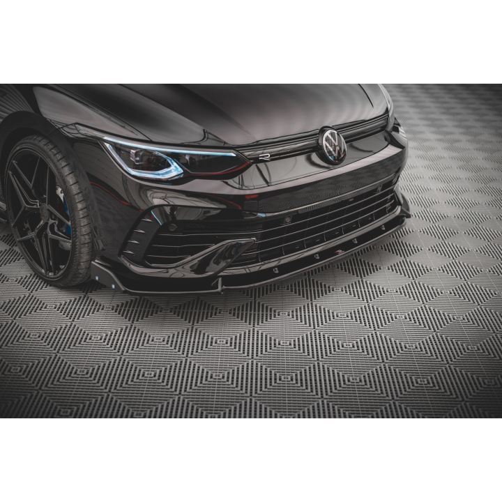 Splitter Przedni V.2 + Flaps Volkswagen Golf R Hatchback / Variant  Mk8