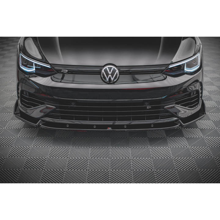 Splitter Przedni V.2 + Flaps Volkswagen Golf R Hatchback / Variant  Mk8