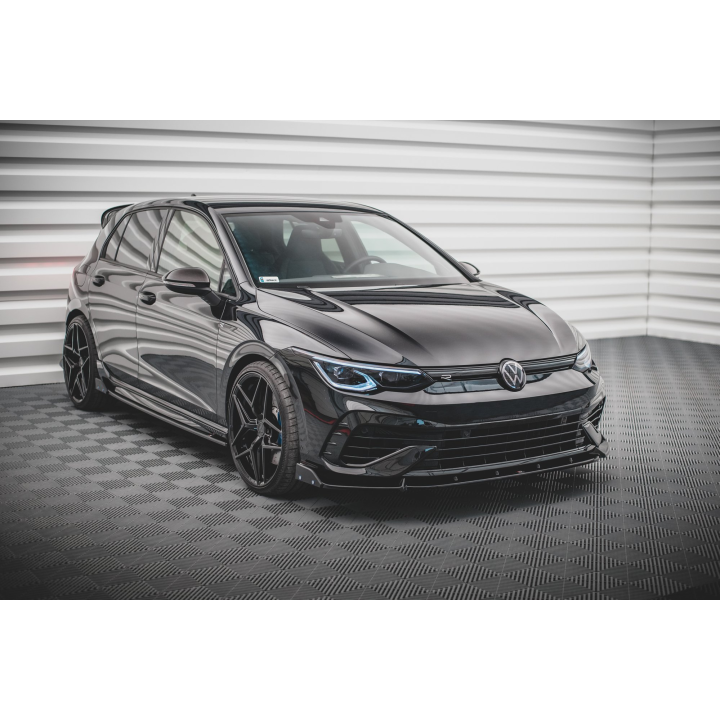 Splitter Przedni V.2 + Flaps Volkswagen Golf R Hatchback / Variant  Mk8