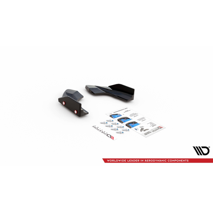 Splittery Tylne Boczne V.2 + Flaps Volkswagen Golf R Hatchback Mk8 Facelift  Produkt pasuje tylko z:   VW-GO-8-R-RS1G