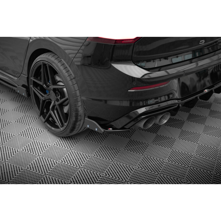 Splittery Tylne Boczne V.6 + Flaps Volkswagen Golf R Hatchback Mk8 Facelift  Produkt pasuje tylko z:   VW-GO-8-R-RS2G
