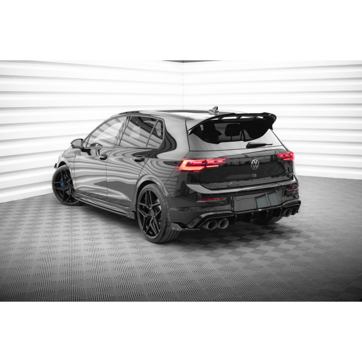 Splittery Tylne Boczne V.6 + Flaps Volkswagen Golf R Hatchback Mk8 Facelift  Produkt pasuje tylko z:   VW-GO-8-R-RS2G